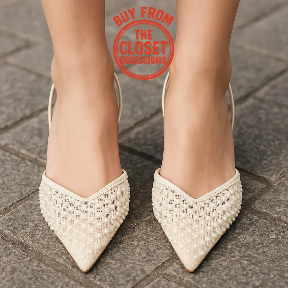 ZARA Blogger Fave!!! Embellished Slingbacks NWT US 7.5